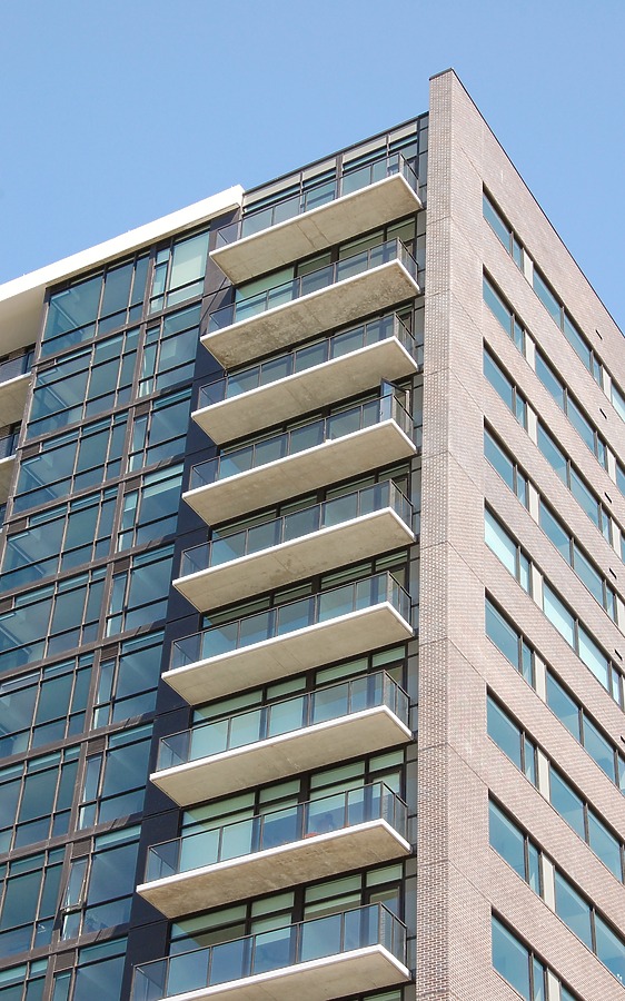 Upper levels on the southeast corner