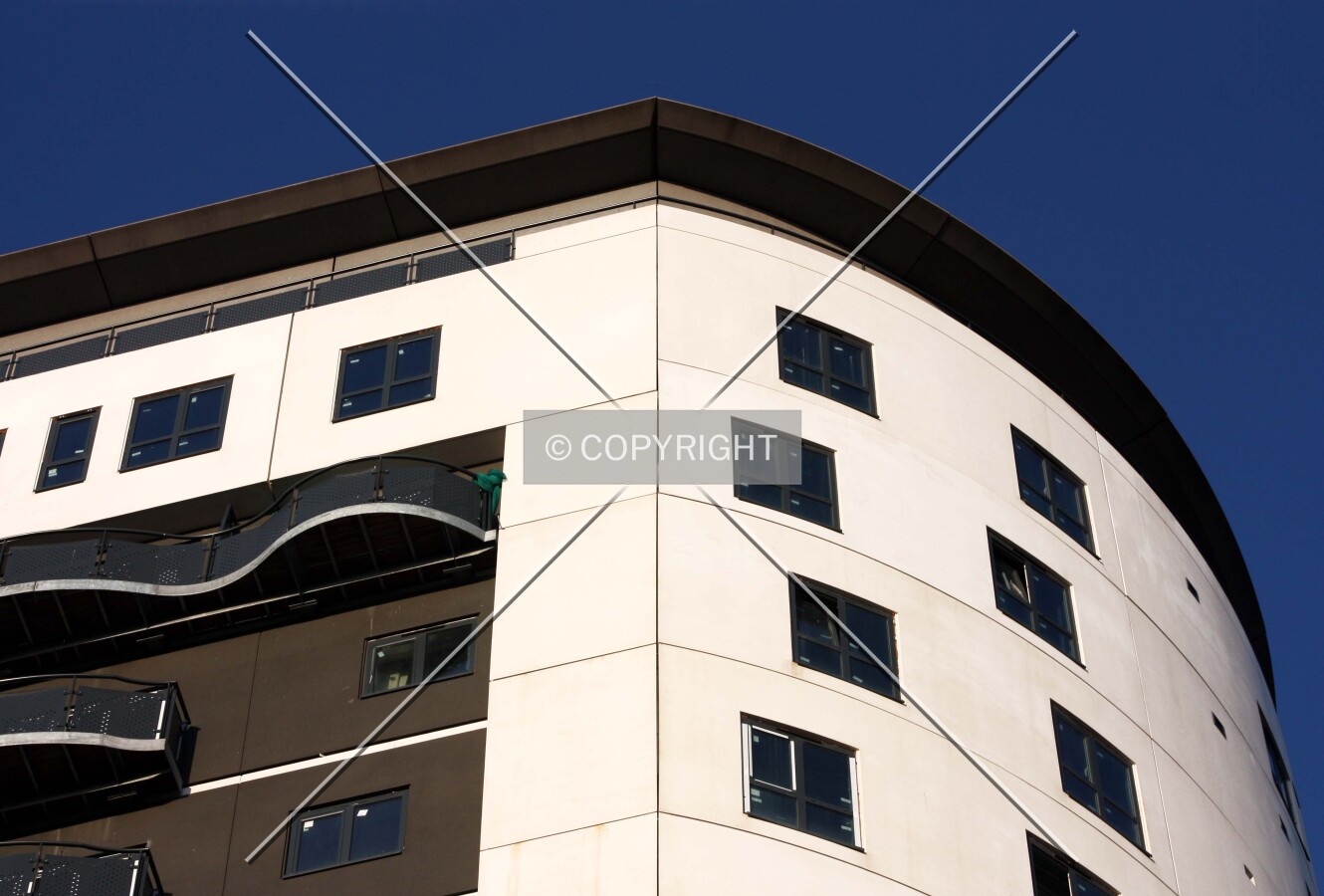 Looking up from the base