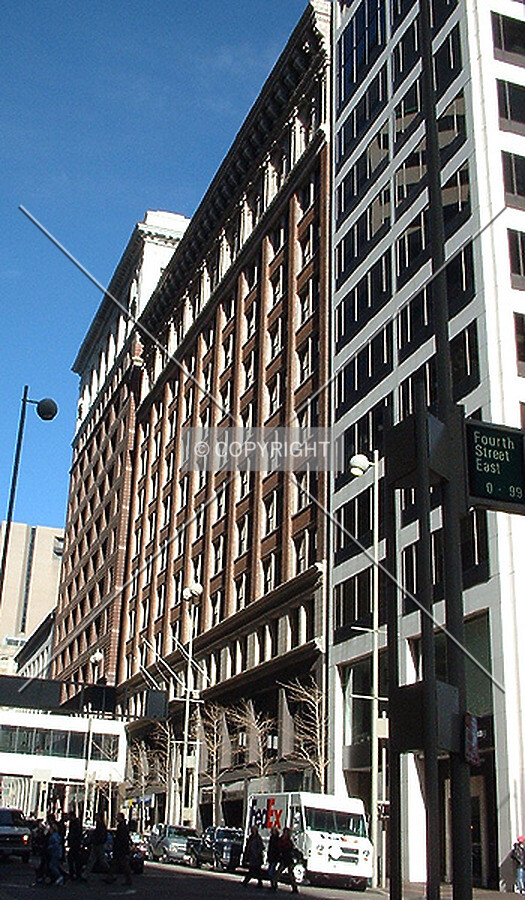 View to the north along Walnut Street