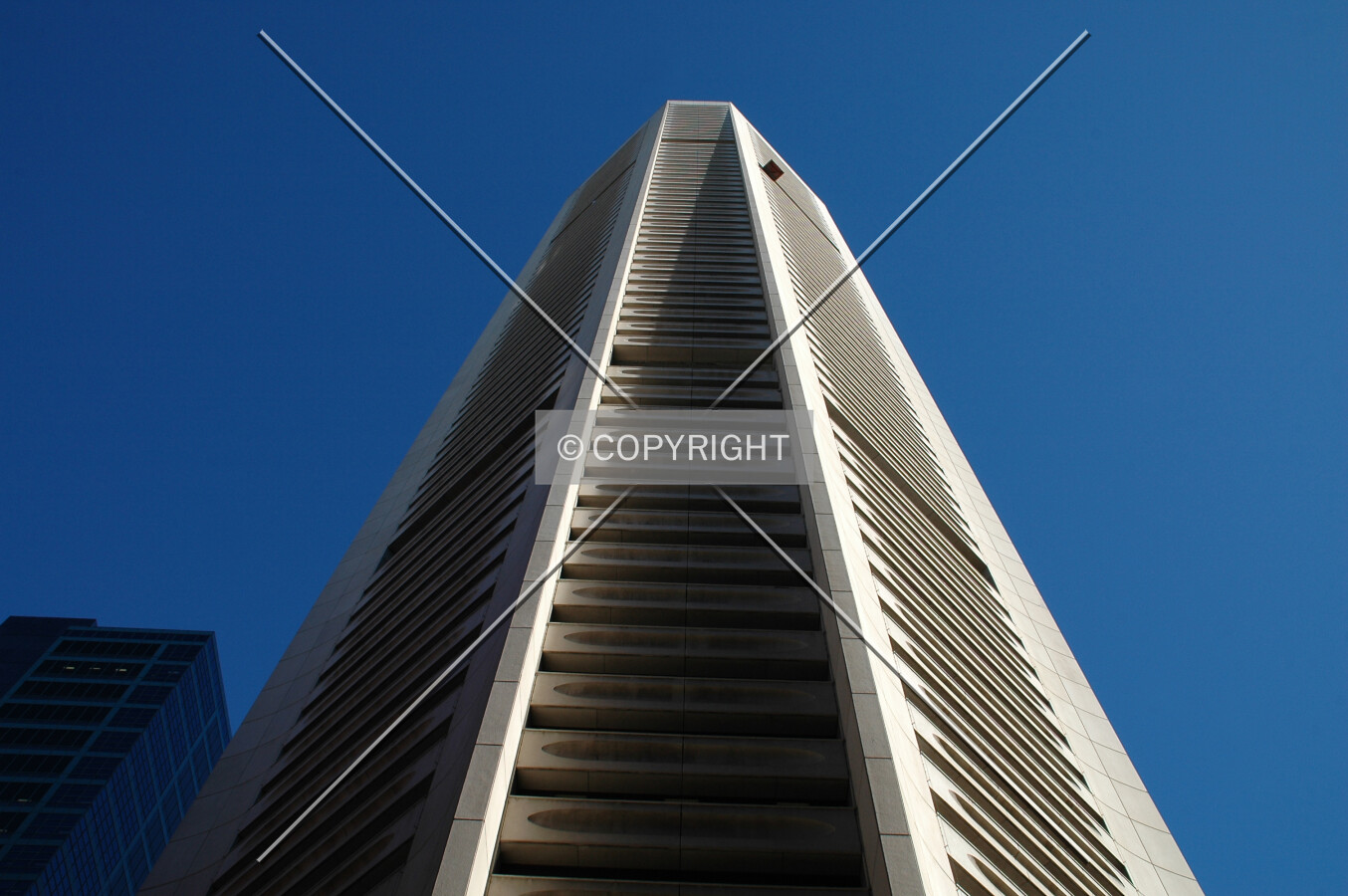 Looking up the east side