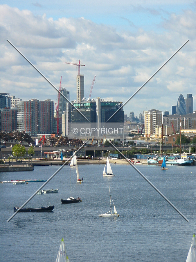 View from the Royal Victoria Dock footbridge