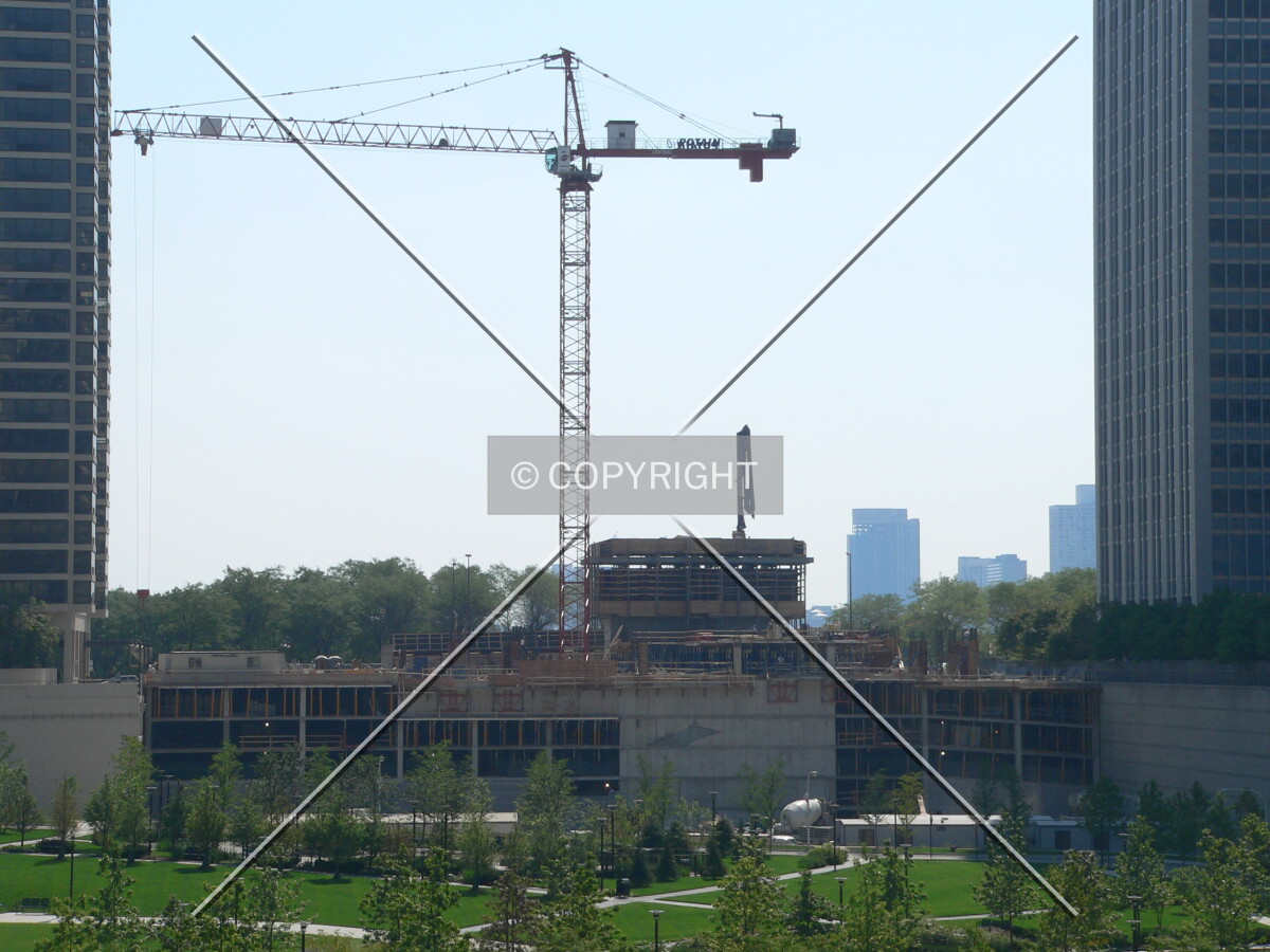 A view to the south from Wacker Drive