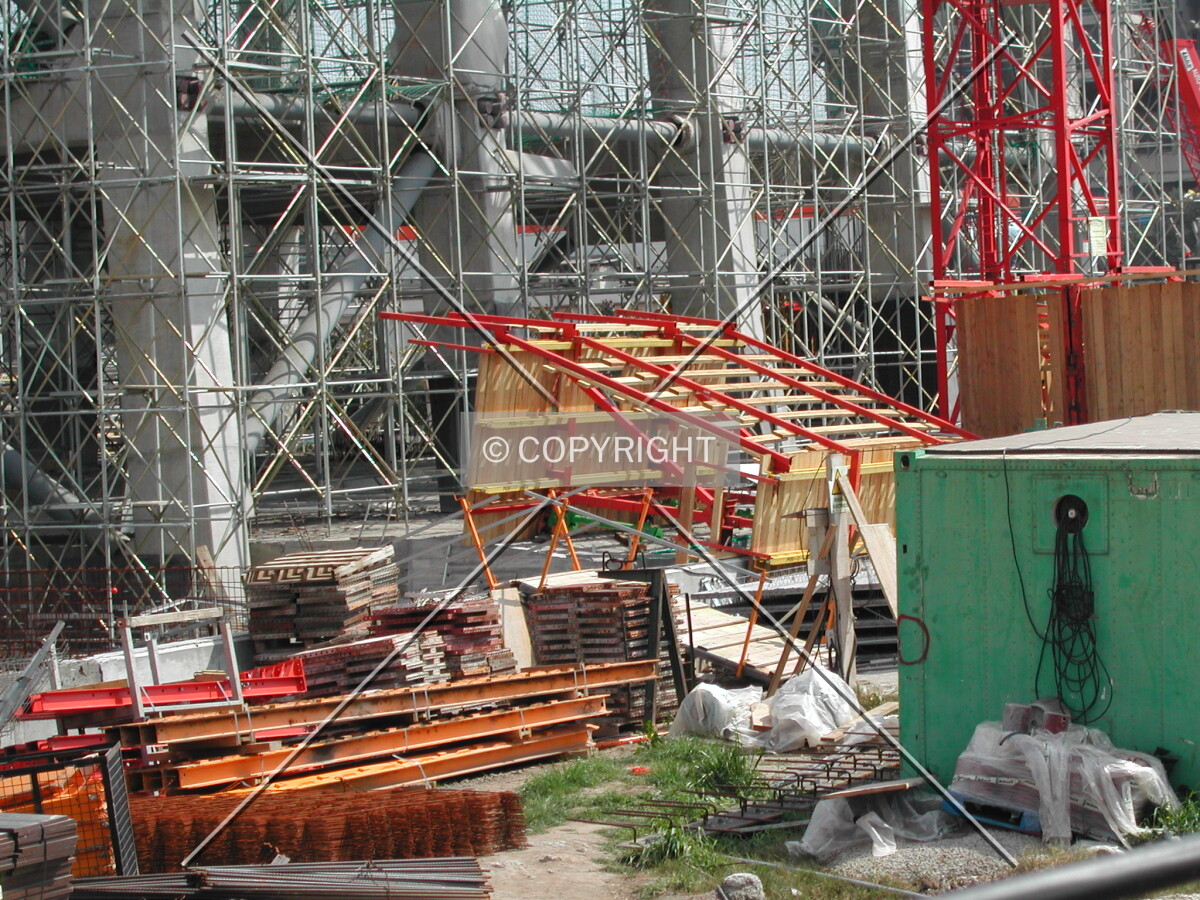 Another formwork waiting in the basement of the crane