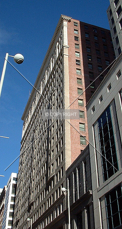 View to the north along Walnut Street