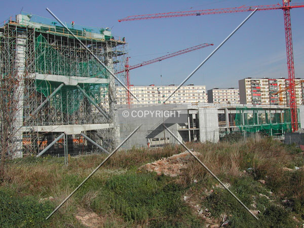 General view of the construction site