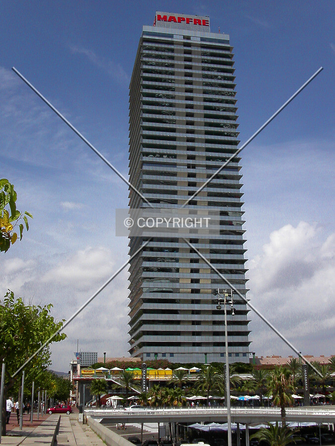 The building seen from the sport pier in the Olympic city