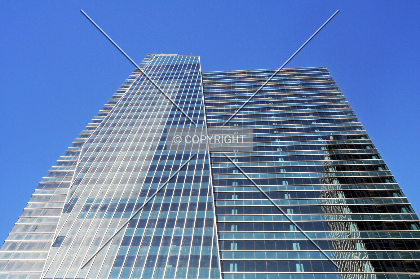 Looking up from the east along Brickell Avenue