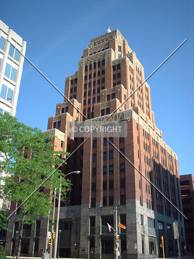 View to the north along Van Buren Street