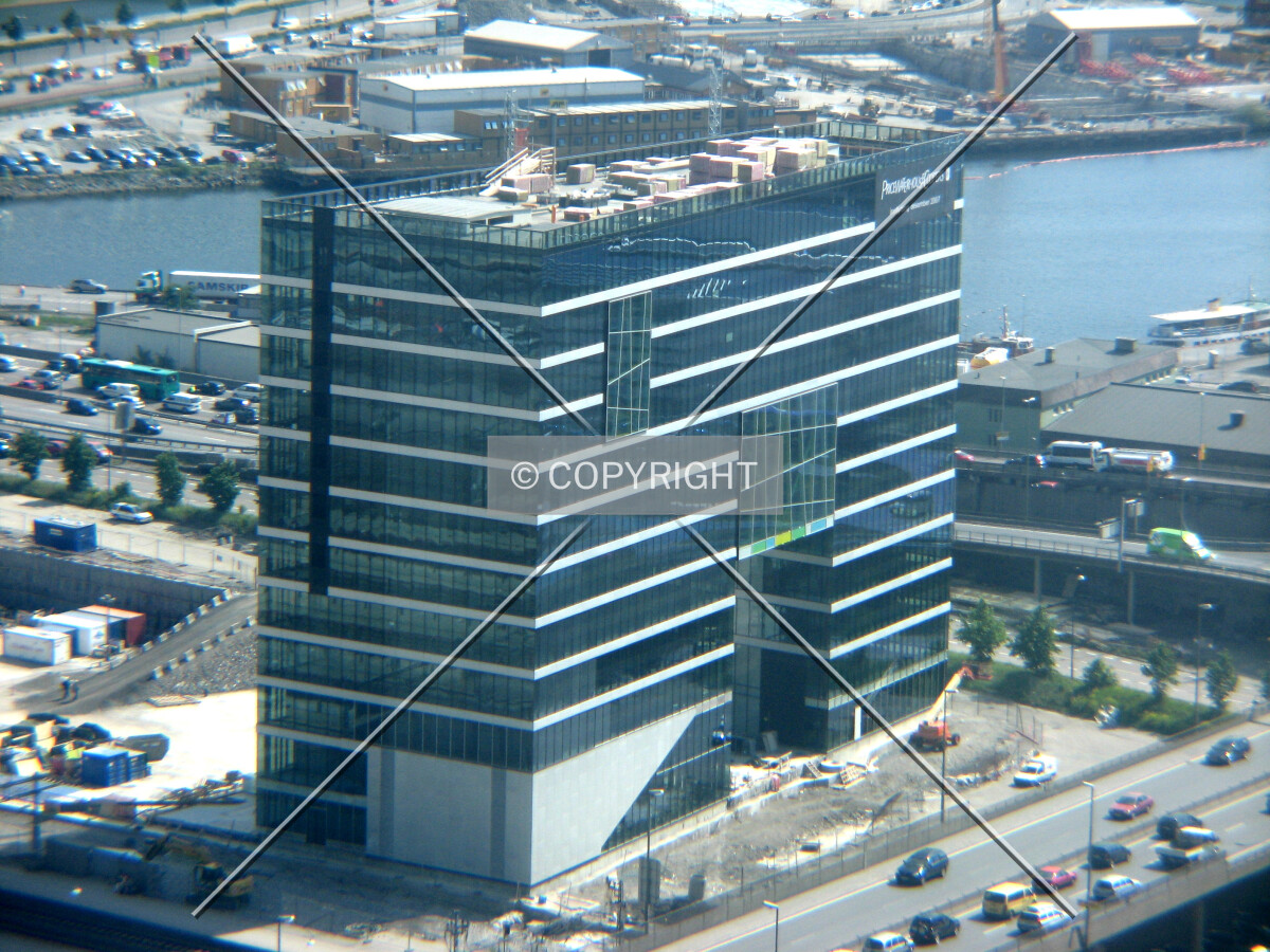 Elevated view from the north