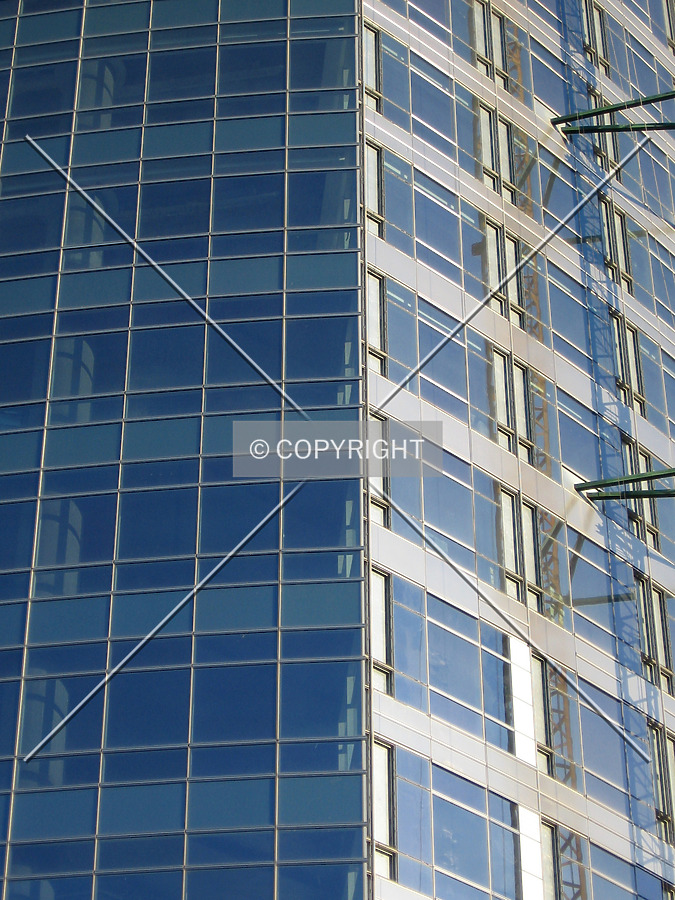 Facade installation to the lower floors nears completion