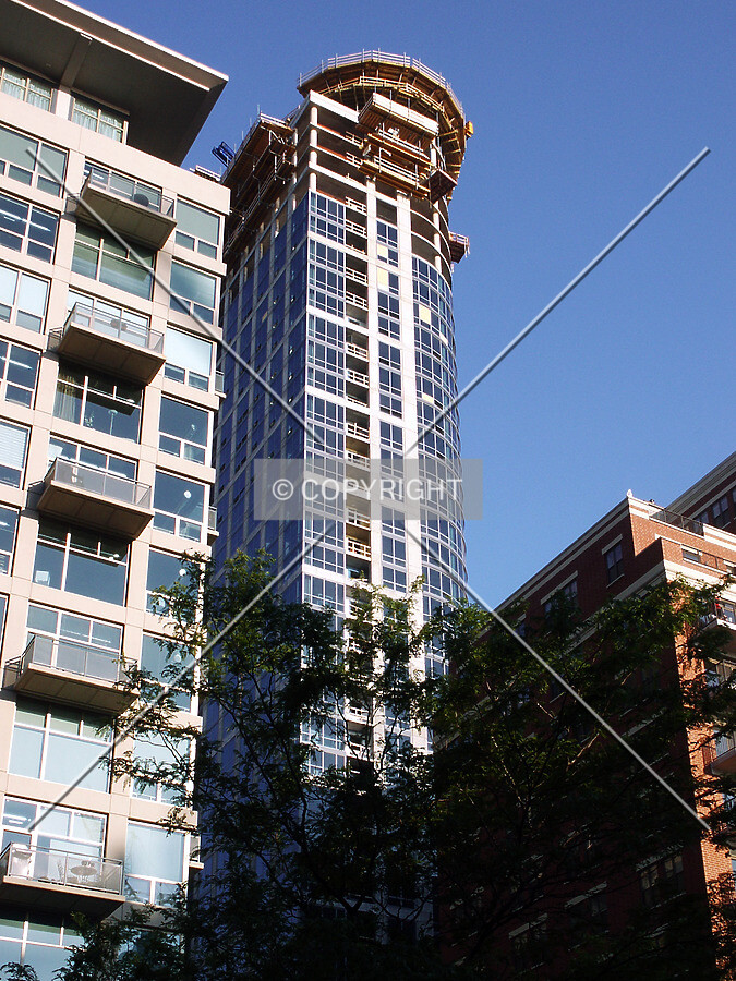 Looking up from the southeast