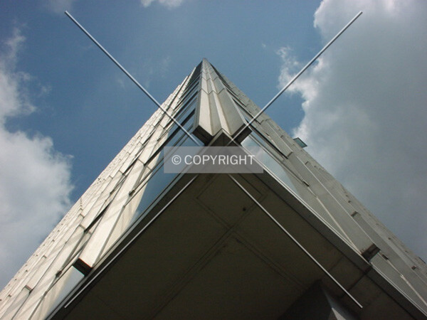 View of one corner; to the top