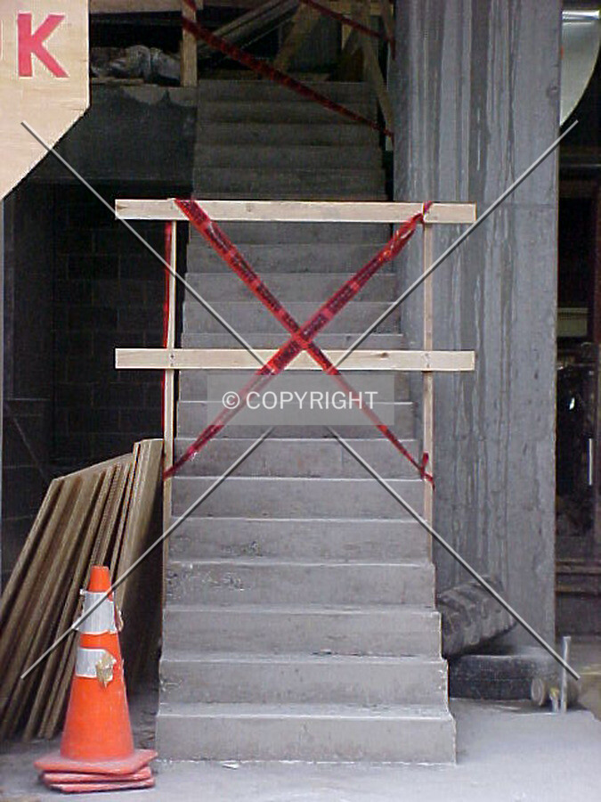 Looking into the main level on the south side of the building