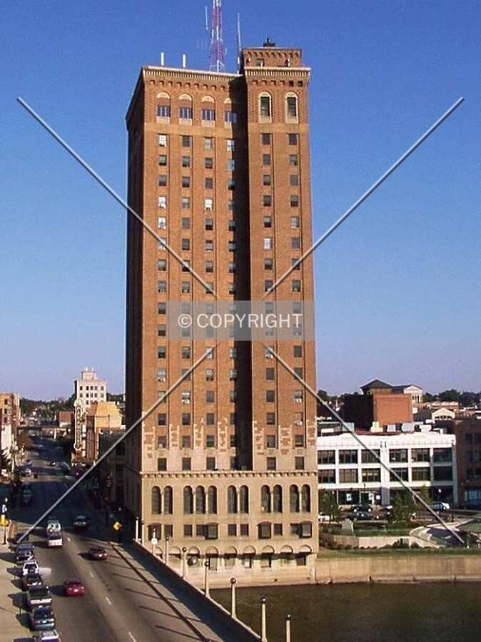 View from the west across the Fox River