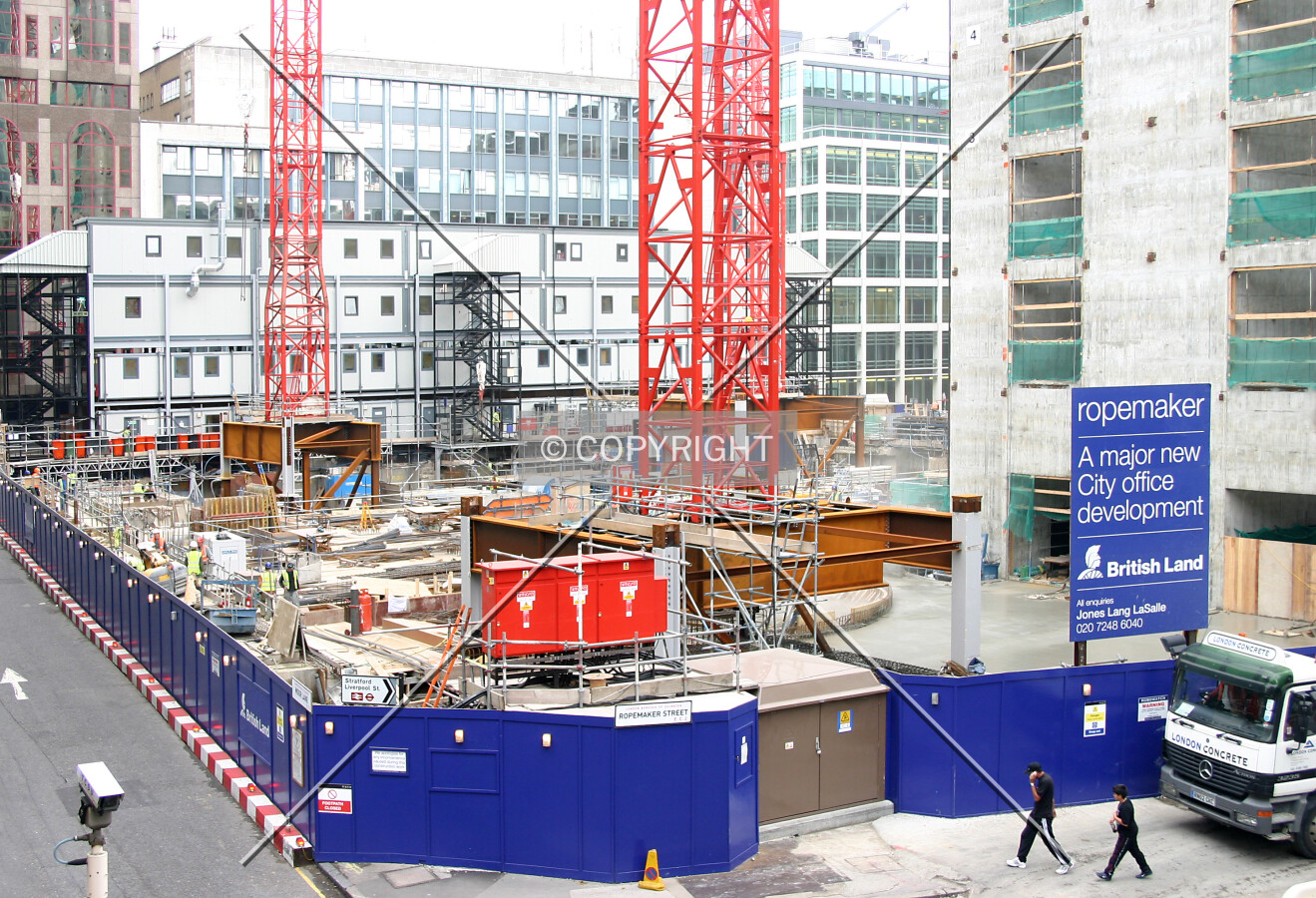 Elevated view from Milton Court Walk