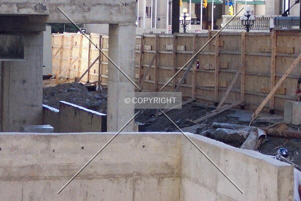 Construction site along Sussex Drive