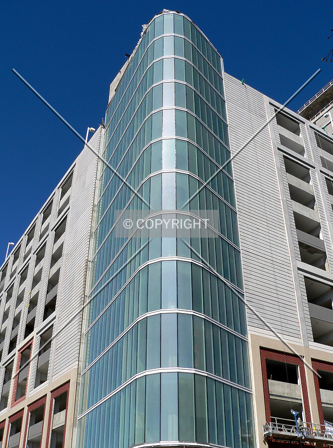 View up the southwest corner