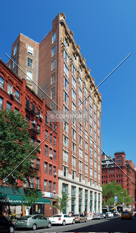 View northwards along Hudson Street