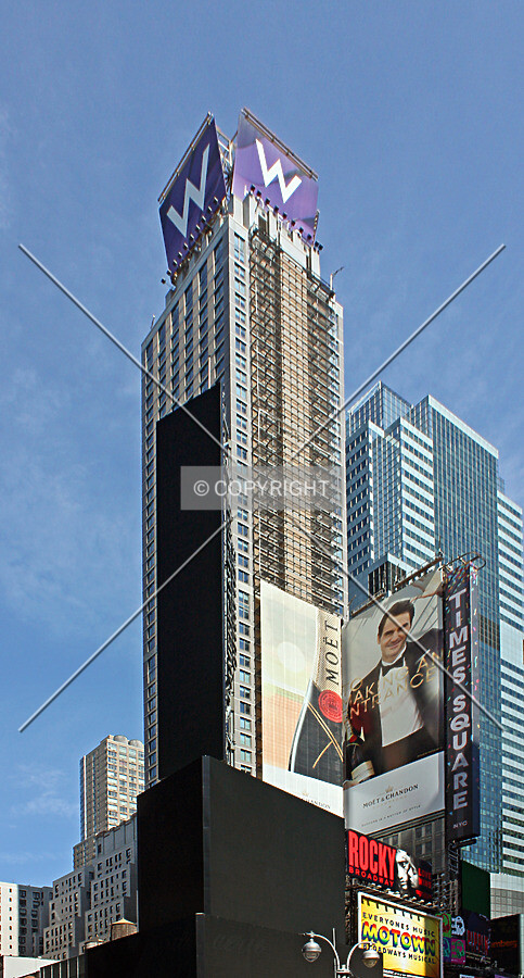 View from Times Square to the southeast; April 25, 2014