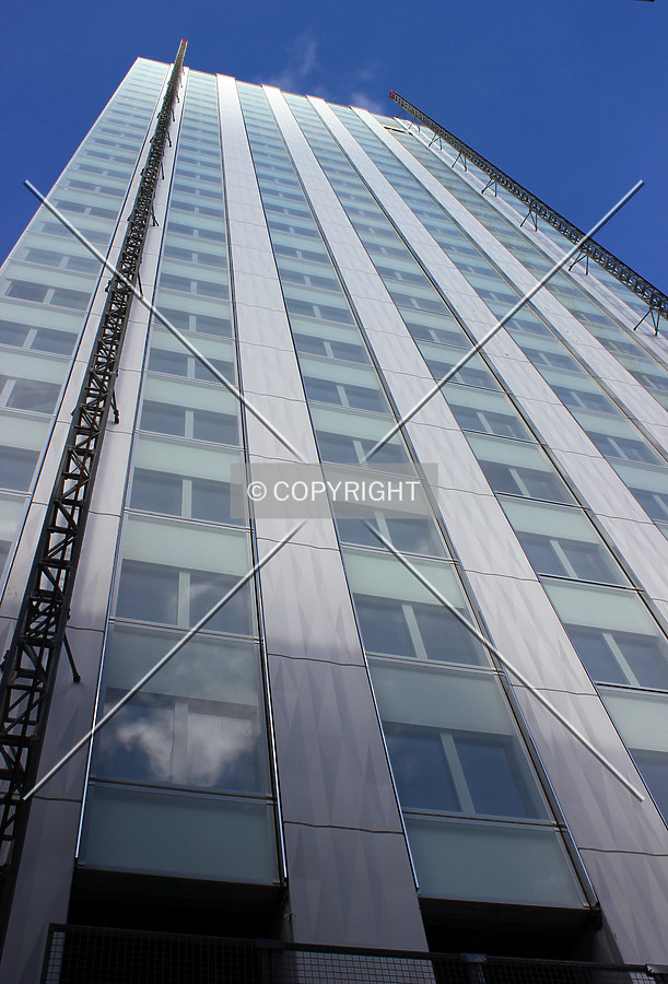 The southwest face under renovation