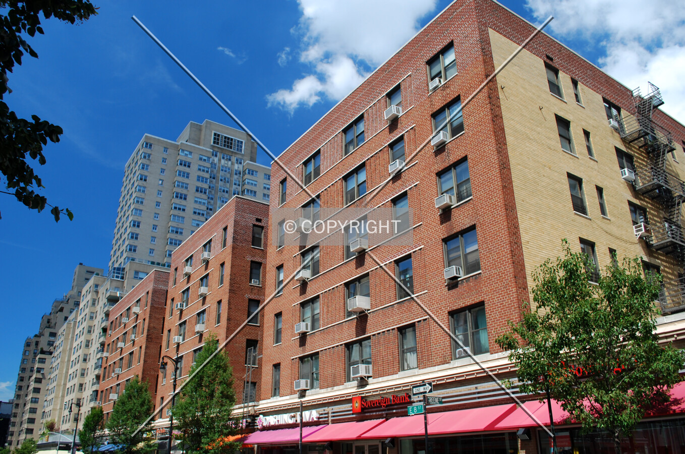Viewed from East 8th Street