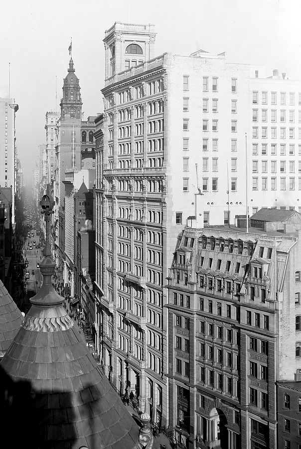 Vintage view from the southwest showing 1895 additions