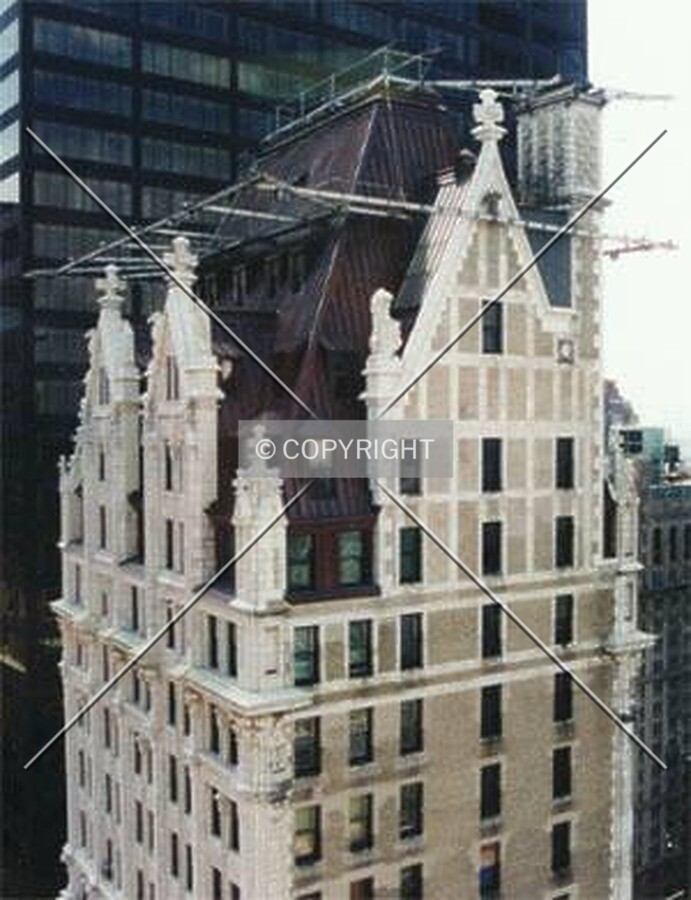 View to the southwest from the top floor of 33 Maiden Lane