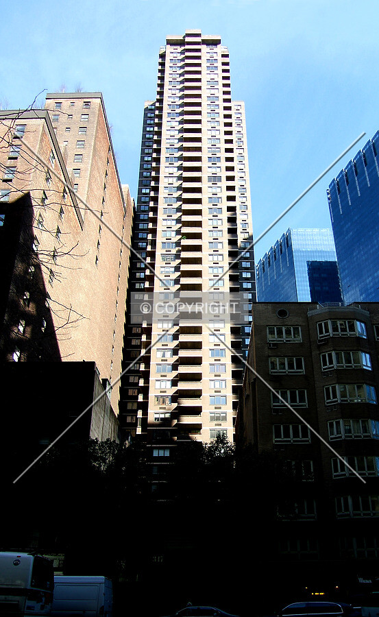 View from the southwest on 57th Street