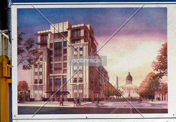 Rendering on the corner of Main and Lady Streets