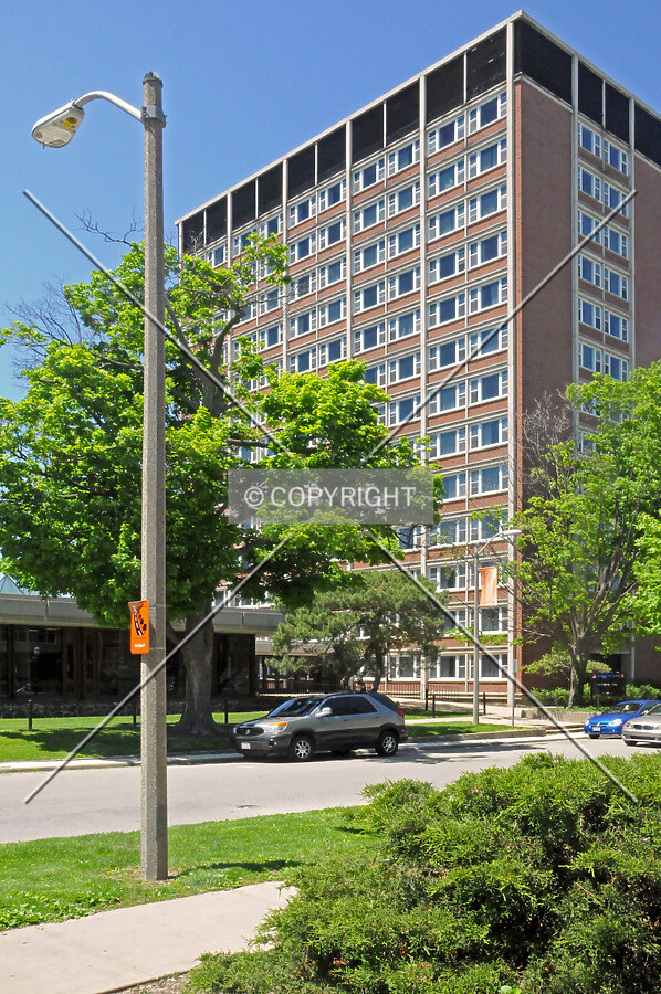 Looking northwest from the intersection of 5th and Chalmers Streets