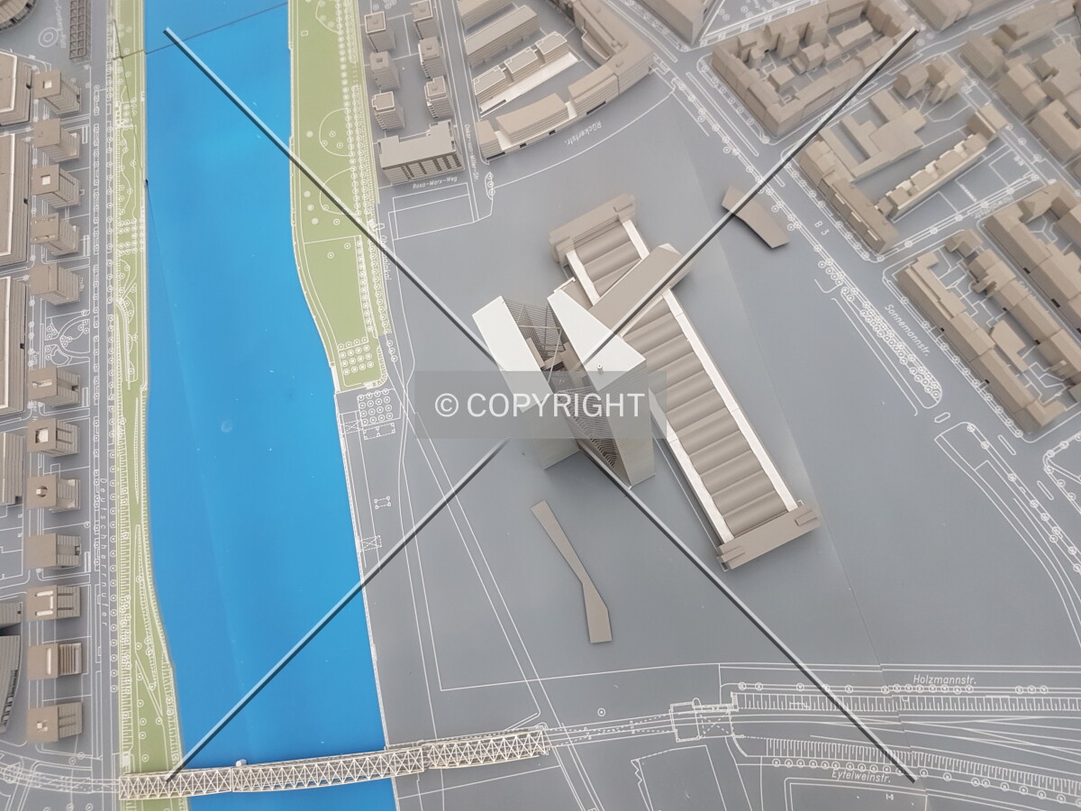 Frankfurt city model in the planning department