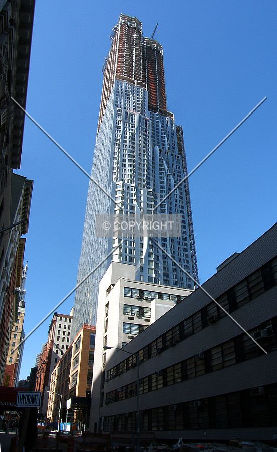 View from the southeast on Beekman Street