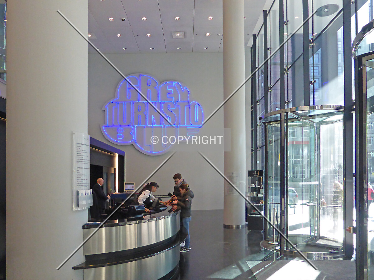 The ticket desk; visitors have to get their ticket here