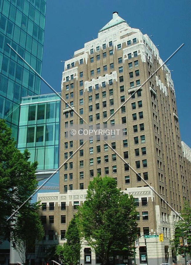 North on Burrard Street