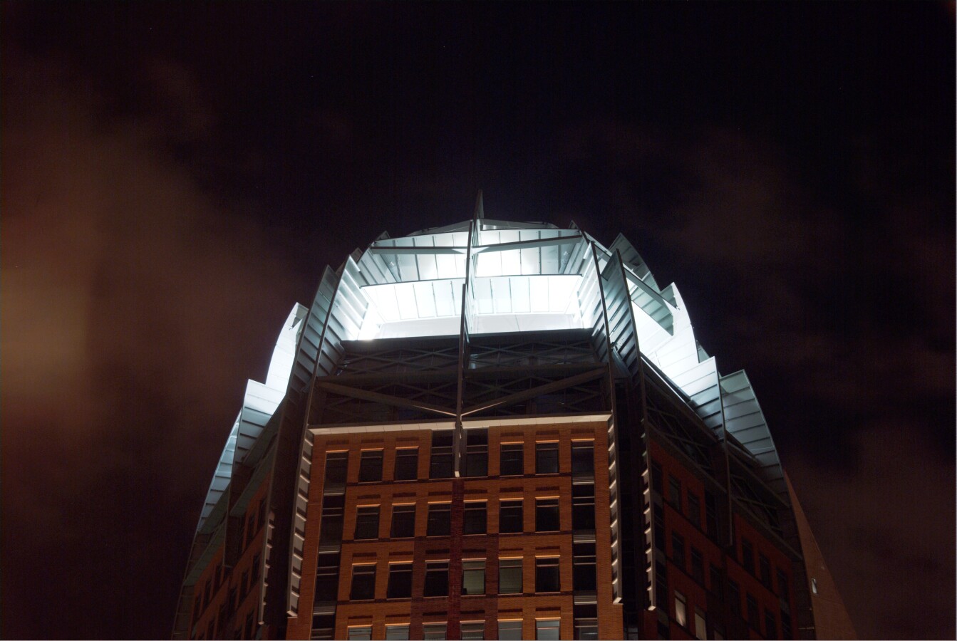 Night view of the crown