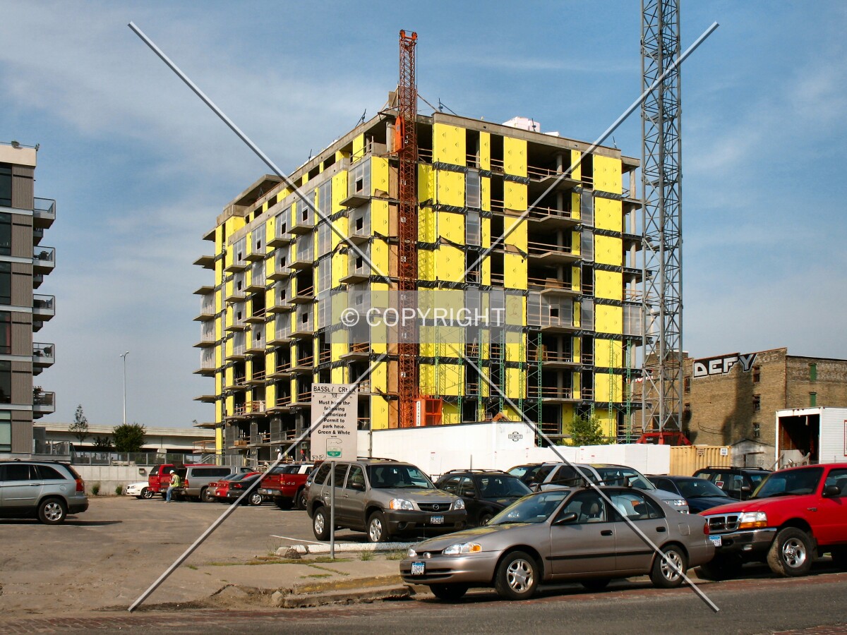 View to the west from 3rd Street North