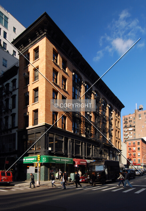Viewed along West Broadway