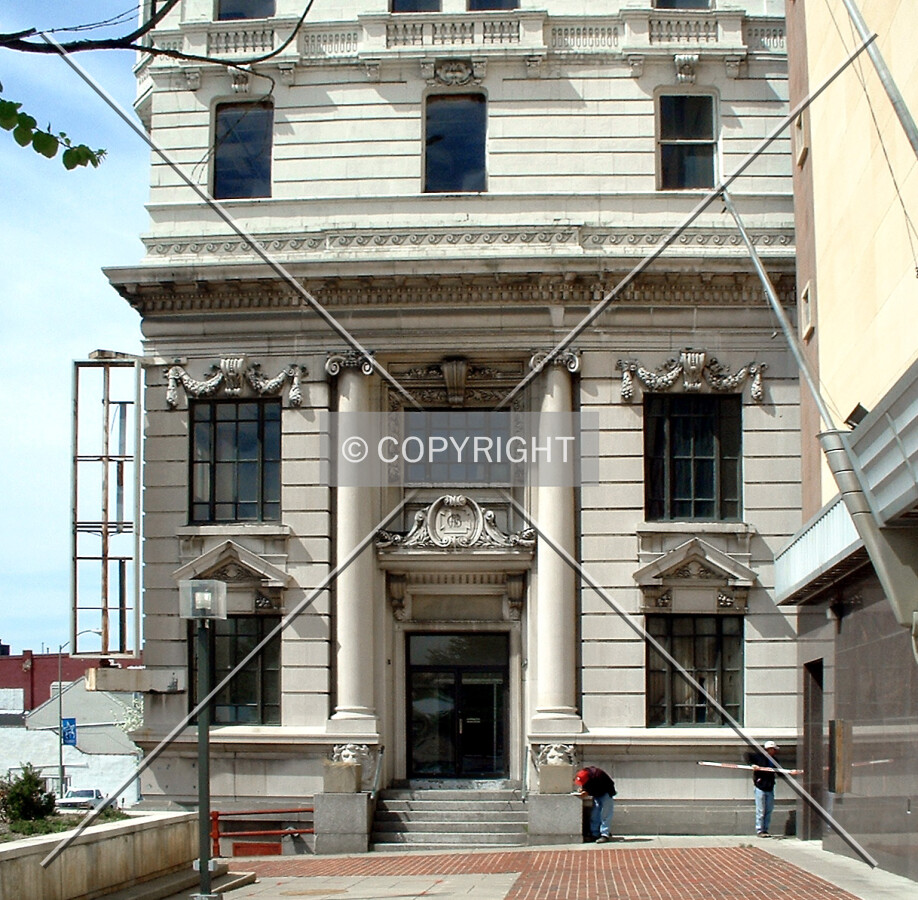 Main entrance from the southeast
