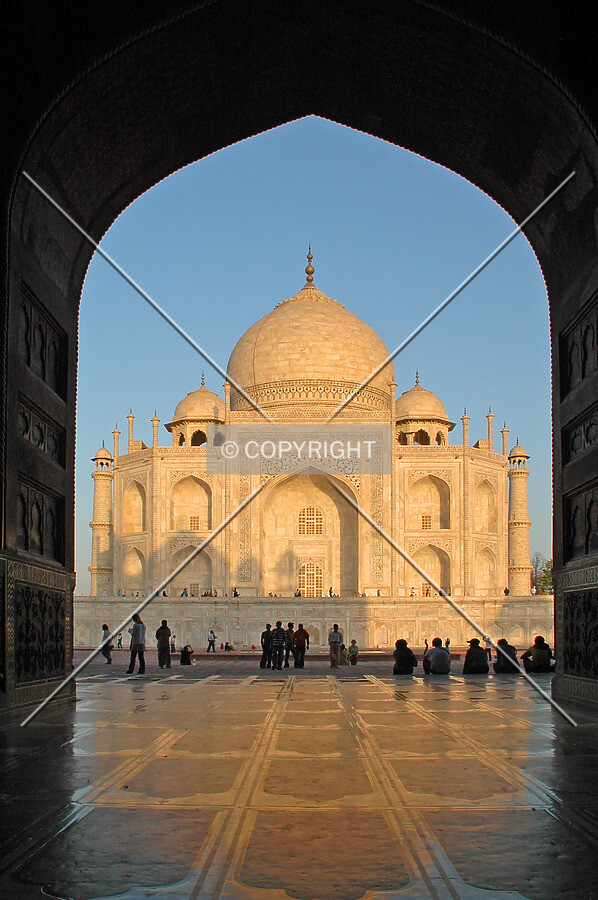 Seen through the Mosque entrance