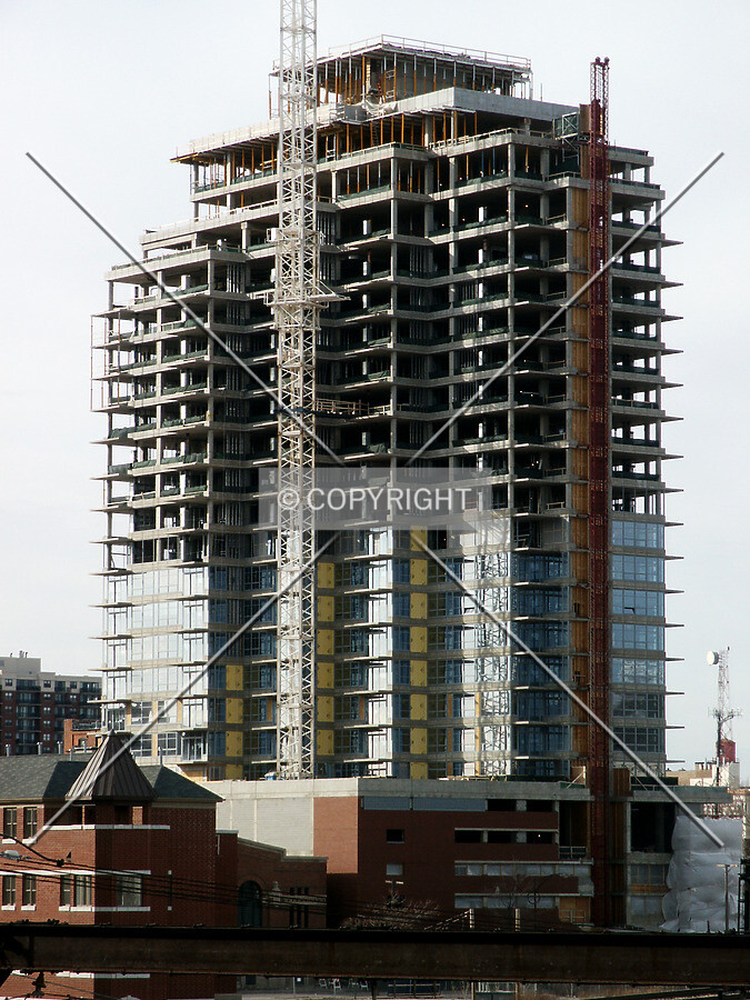 Looking northwest from the 18th Street pedestrian overpass
