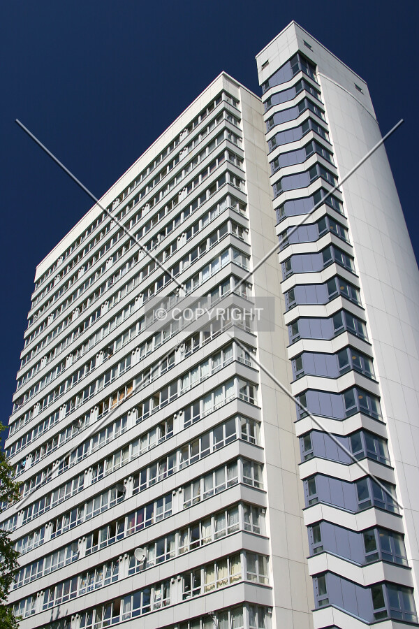 Looking up the west side