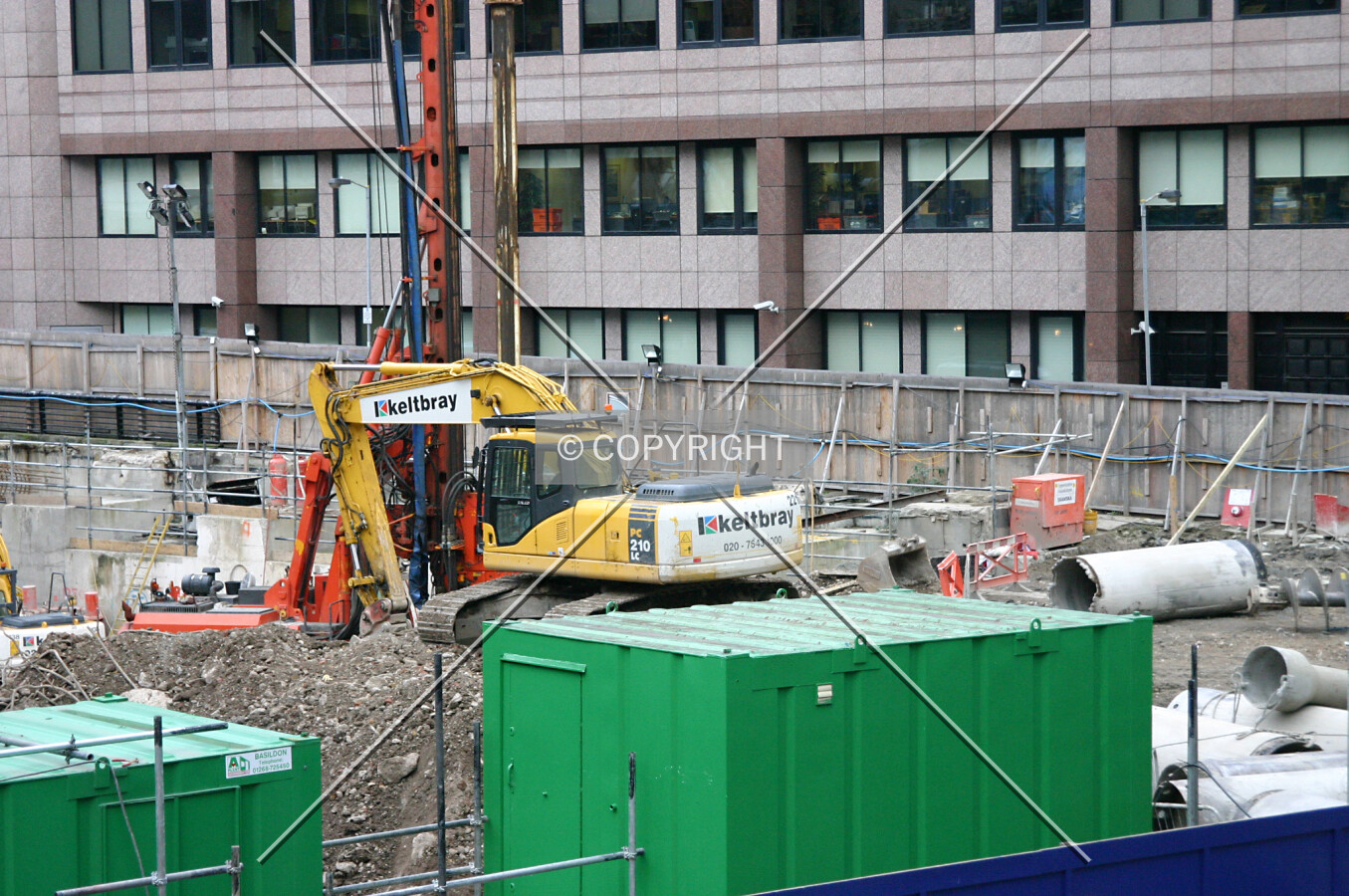 Overview of the site from a CityPoint walkway