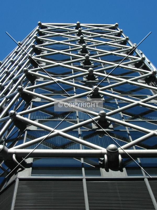 Looking up from Bush Lane
