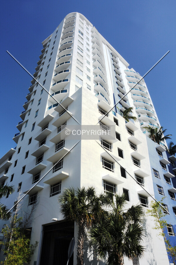 Looking up from the northwest