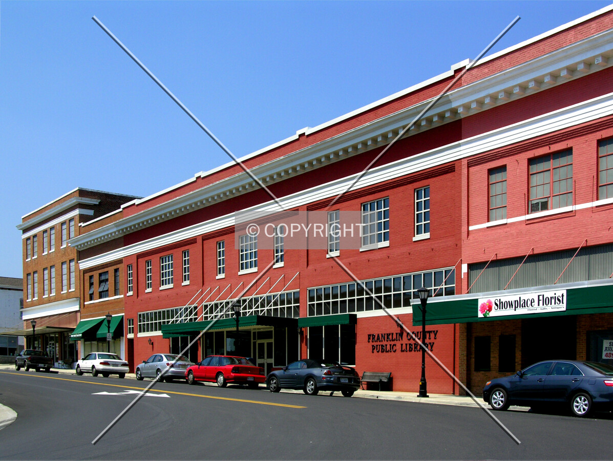 From across Franklin Street to the southwest