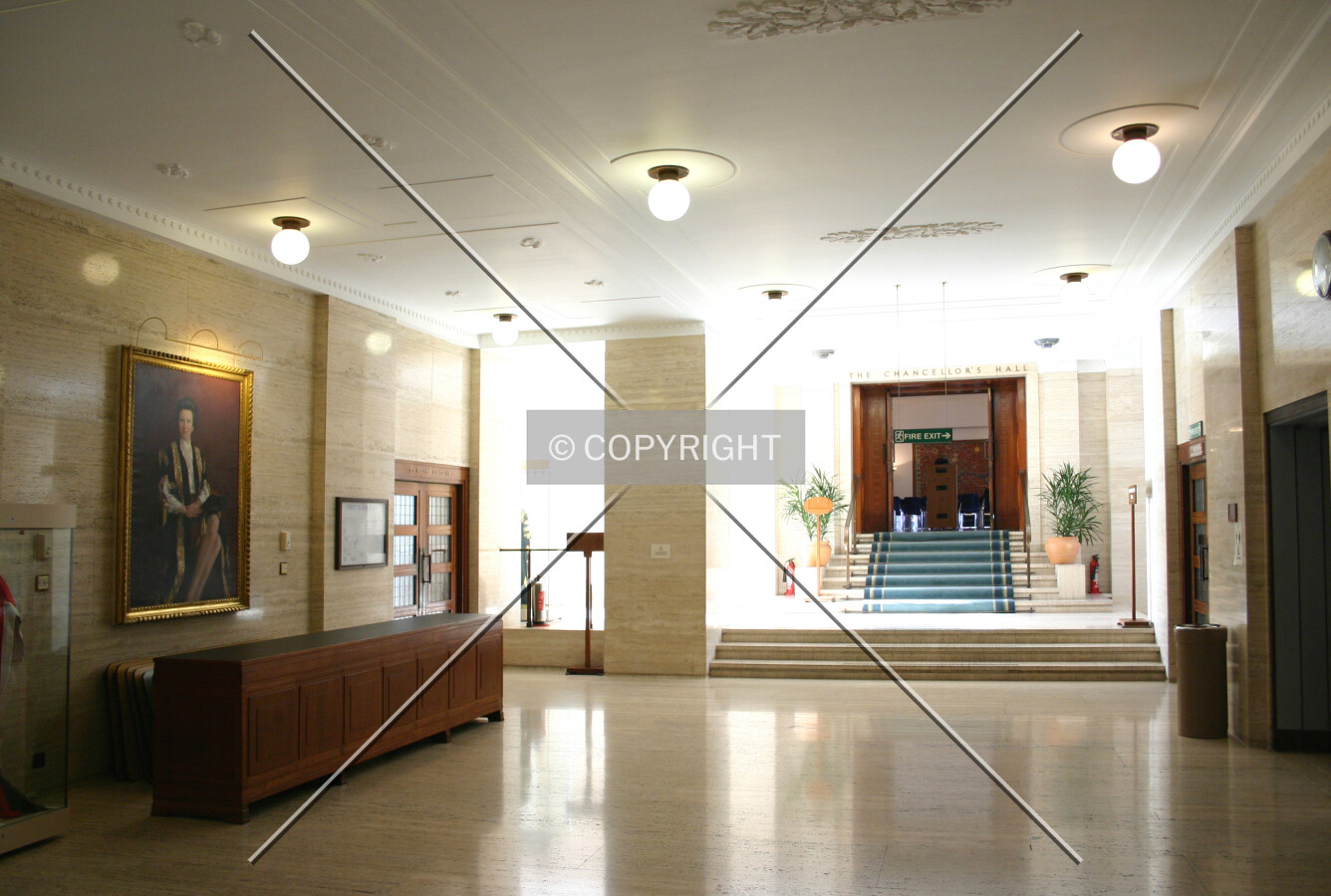 View of the upper lobby area