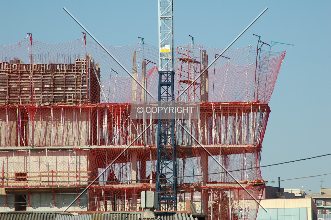 Close up of formwork