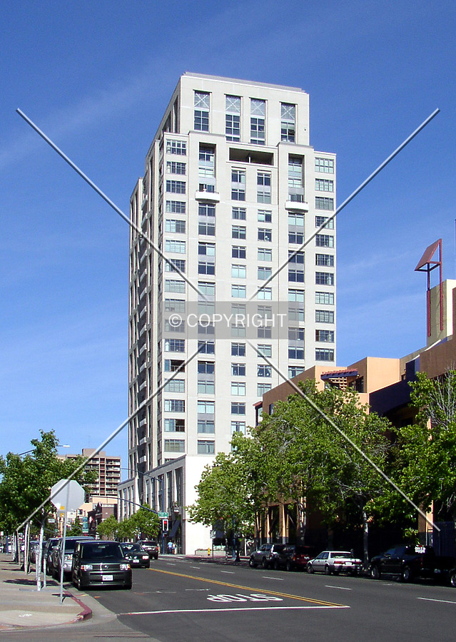 Looking east from West G Street