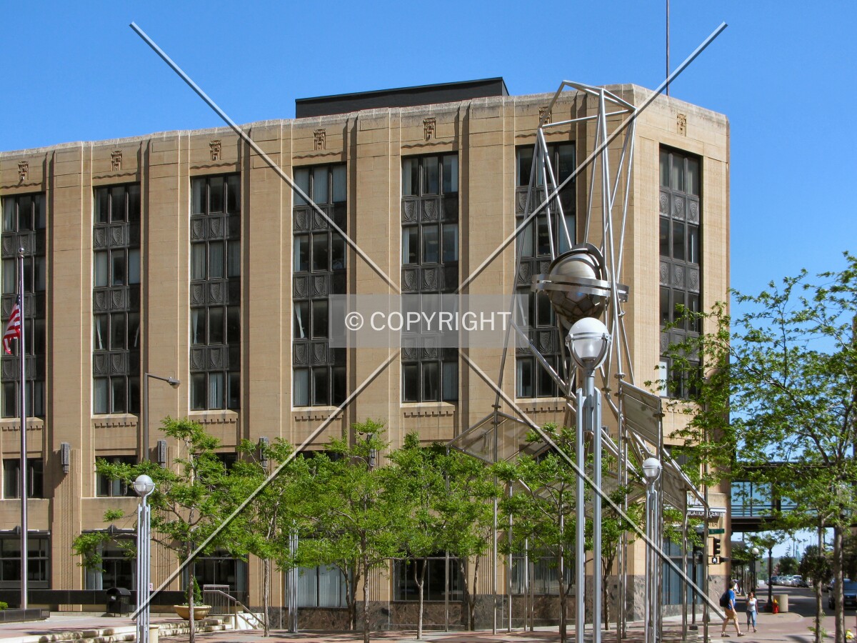 View to the southeast across Wabasha Street