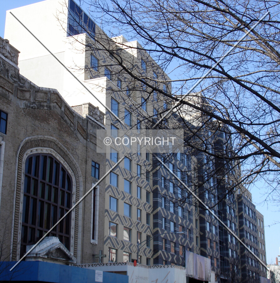 Looking west along 116th Street